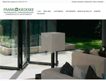 Tablet Screenshot of kiecksee-bauelemente.de